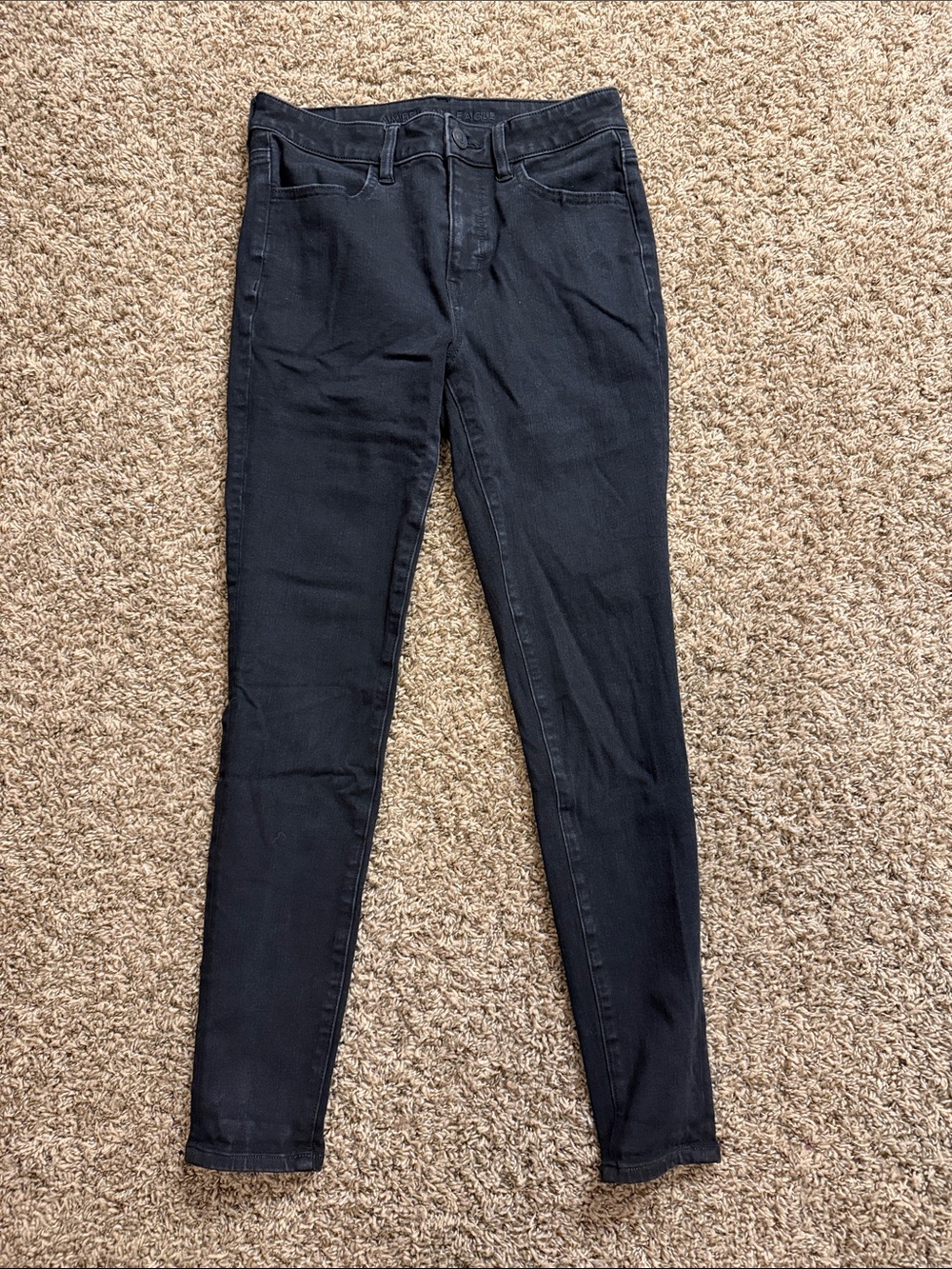 American Eagle Outfitters Black Skinny Jeans - True Black